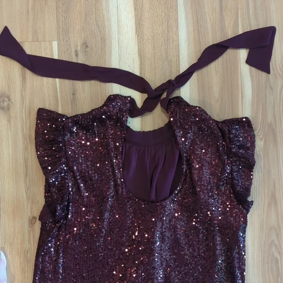 DR2 burgundy blouse Sz S - Picture 3 of 6